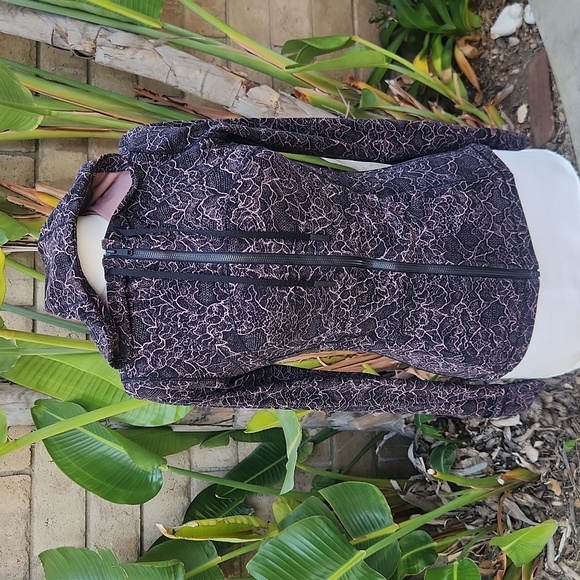 Lululemon Hooded Define Jacket Hoodie Nulu 8 Landscape Spanish Rose Black Lace - Picture 1 of 11